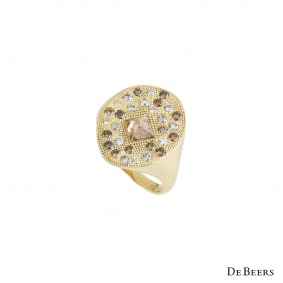 De Beers 18k Yellow Gold Talisman Ring